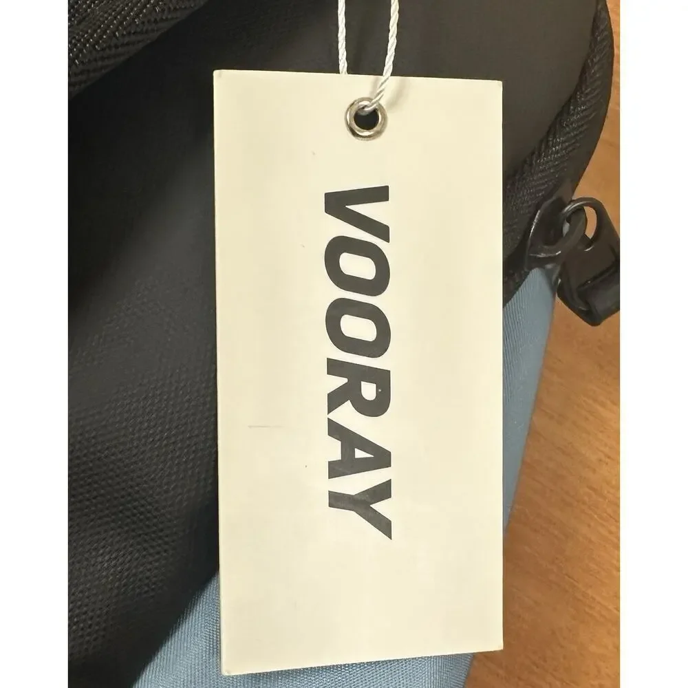 Vooray Avenue Backpack Blue and Black NWT 17x11x6 Multi Pockets Lightweight